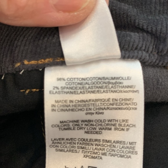 Brooks Brothers dark gray corduroy skirt size 10 - Picture 9 of 9